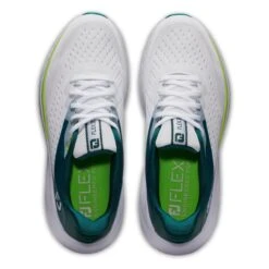 FootJoy Women's Flex XP Spikeless Golf Shoe - White/Teal -Best Golf Teal 4
