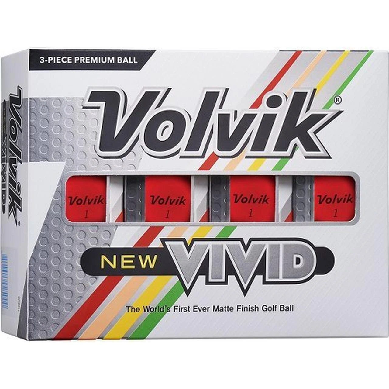 Vivid Golf Balls - Red 1 Vivid Golf Balls - Red