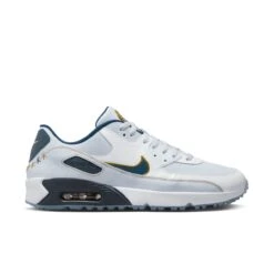 Nike Air Max 90 G NRG Spikeless Golf Shoe-Gold/Navy/White