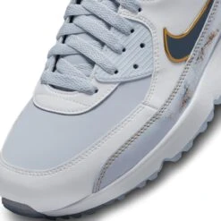 Nike Air Max 90 G NRG Spikeless Golf Shoe-Gold/Navy/White -Best Golf White 27