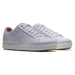 FootJoy Women's FJ Links Spikeless Golf Shoe - White -Best Golf Womens FJ Links Spikeless Golf Shoe White 3