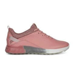 ECCO Women's Goretex S-Three Spikeless Golf Shoe-Rose