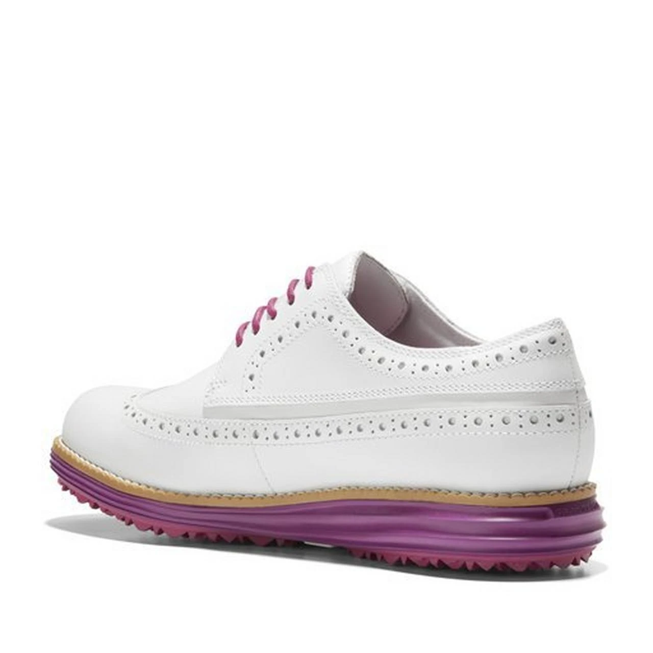 Cole Haan Women's Original Grand Wing OX Spikeless Golf Shoe - White 8 Cole Haan Women's Original Grand Wing OX Spikeless Golf Shoe - White - Image 8
