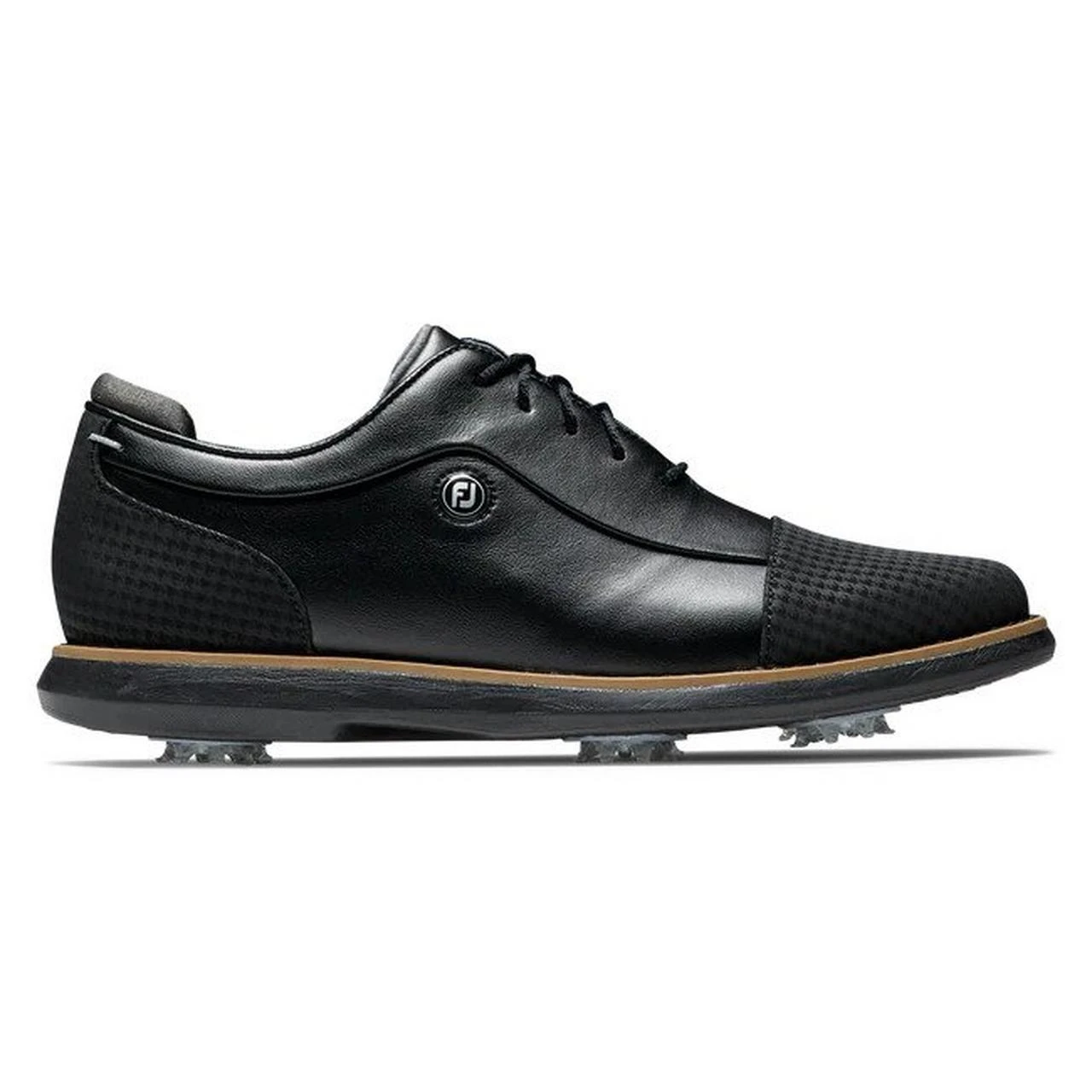 FootJoy Women's Traditions Spiked Golf Shoe - Black 1 FootJoy Women's Traditions Spiked Golf Shoe - Black