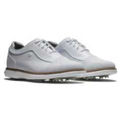 FootJoy Women's Traditions Spiked Golf Shoe - White 8 FootJoy Women's Traditions Spiked Golf Shoe - White -Best Golf Womens Traditions Spiked Golf Shoe White 3
