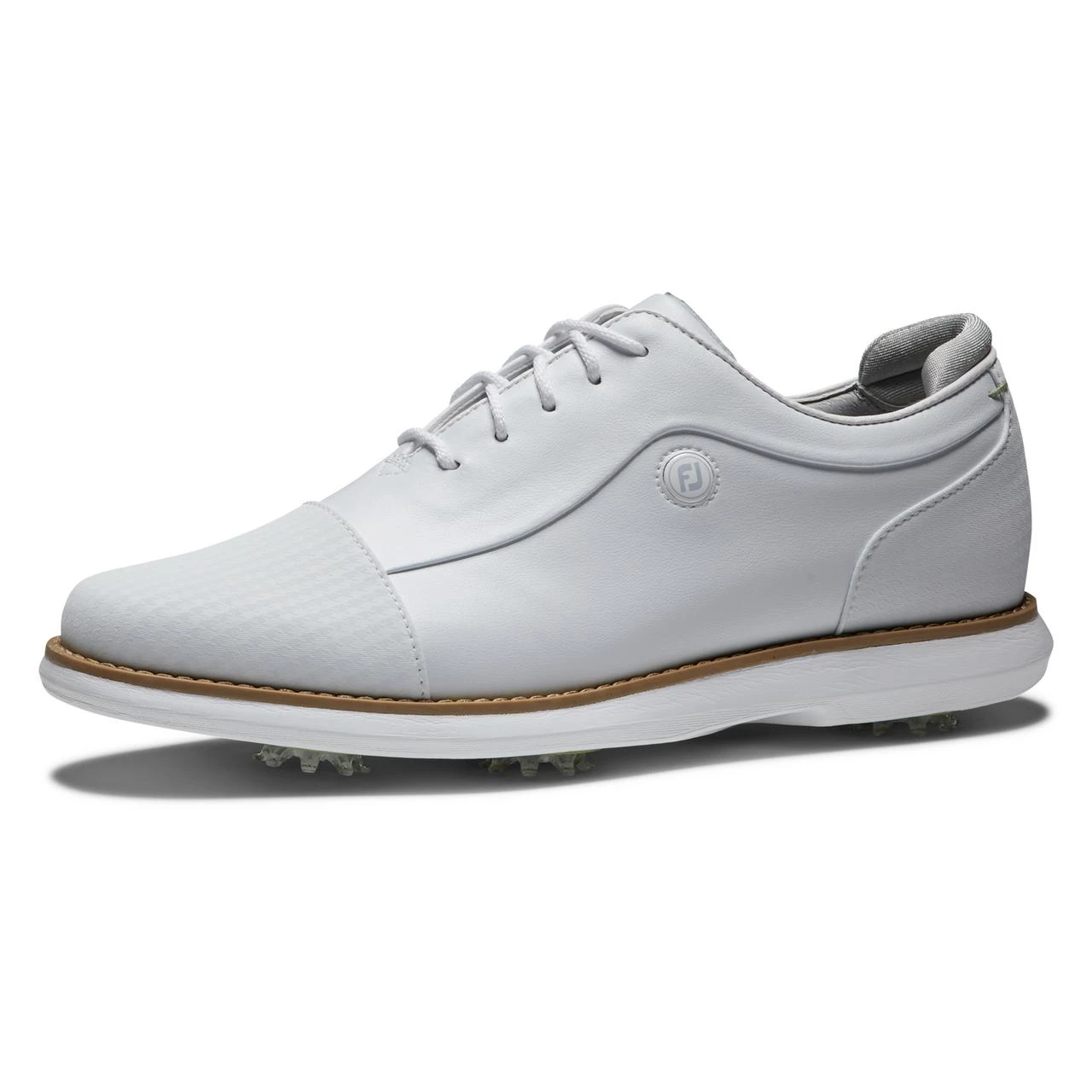 FootJoy Women's Traditions Spiked Golf Shoe - White 5 FootJoy Women's Traditions Spiked Golf Shoe - White - Image 5