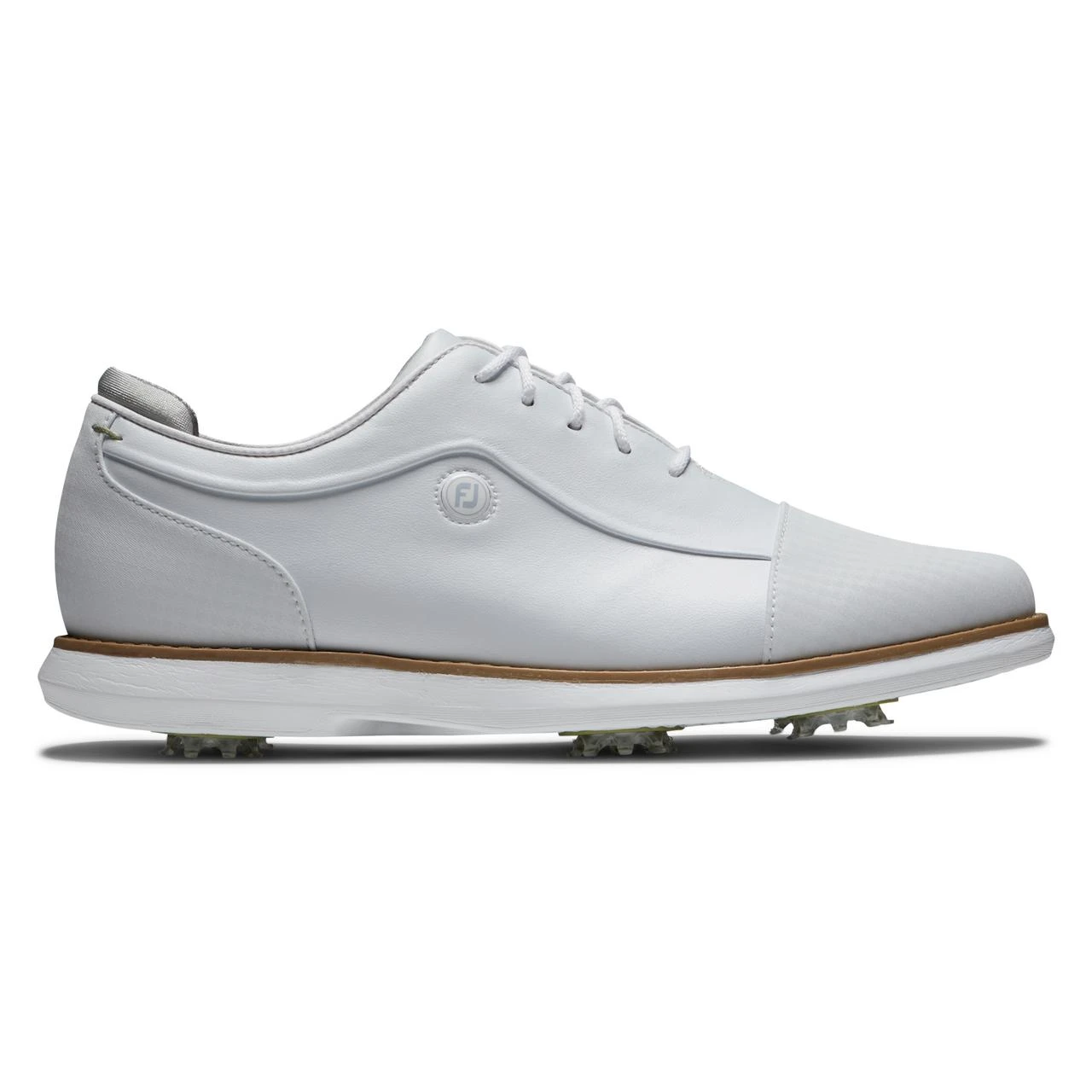 FootJoy Women's Traditions Spiked Golf Shoe - White 1 FootJoy Women's Traditions Spiked Golf Shoe - White