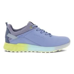 ECCO Women's S-Three Hybrid Spikeless Golf Shoe- Blue/Yellow